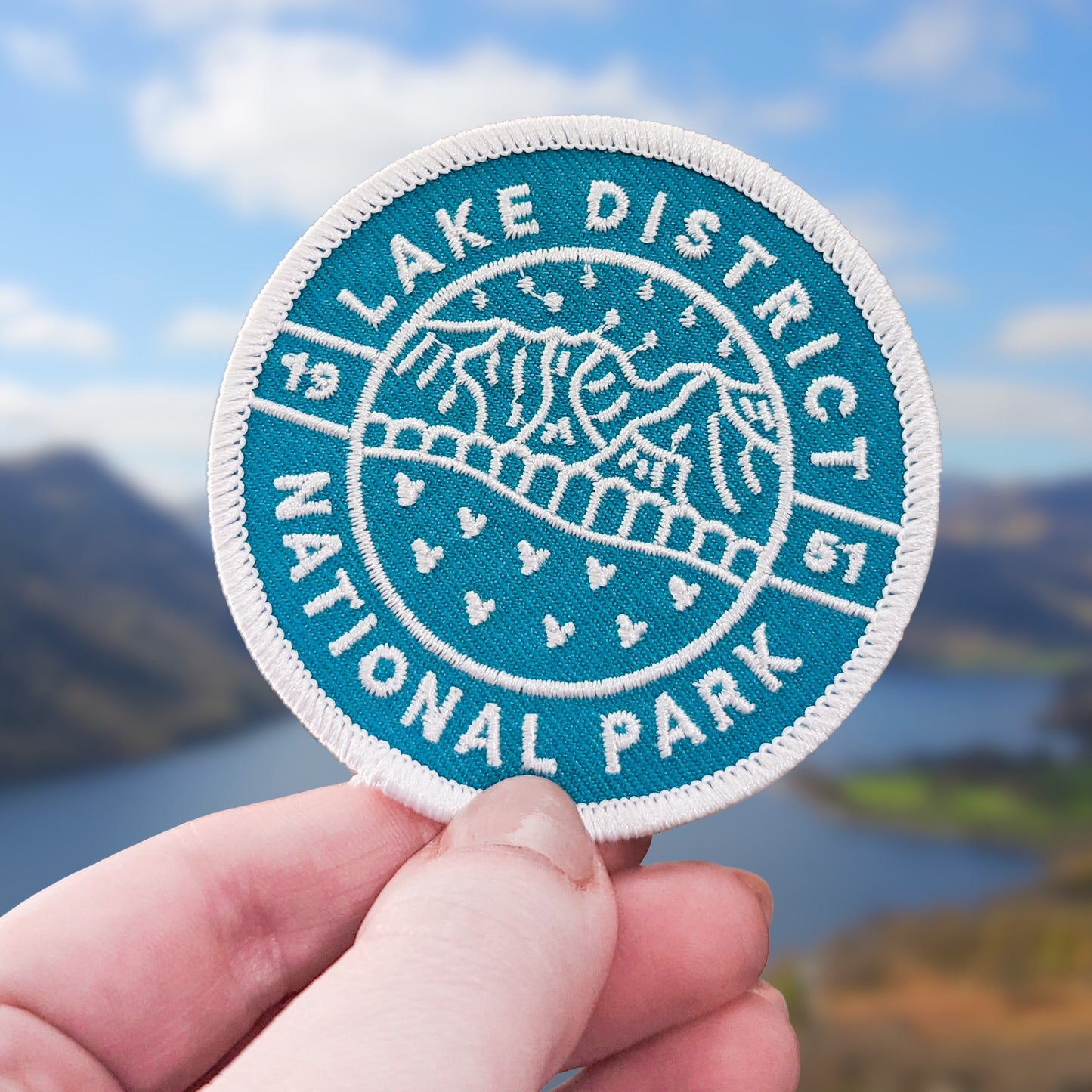 Lake District Embroidered Patch