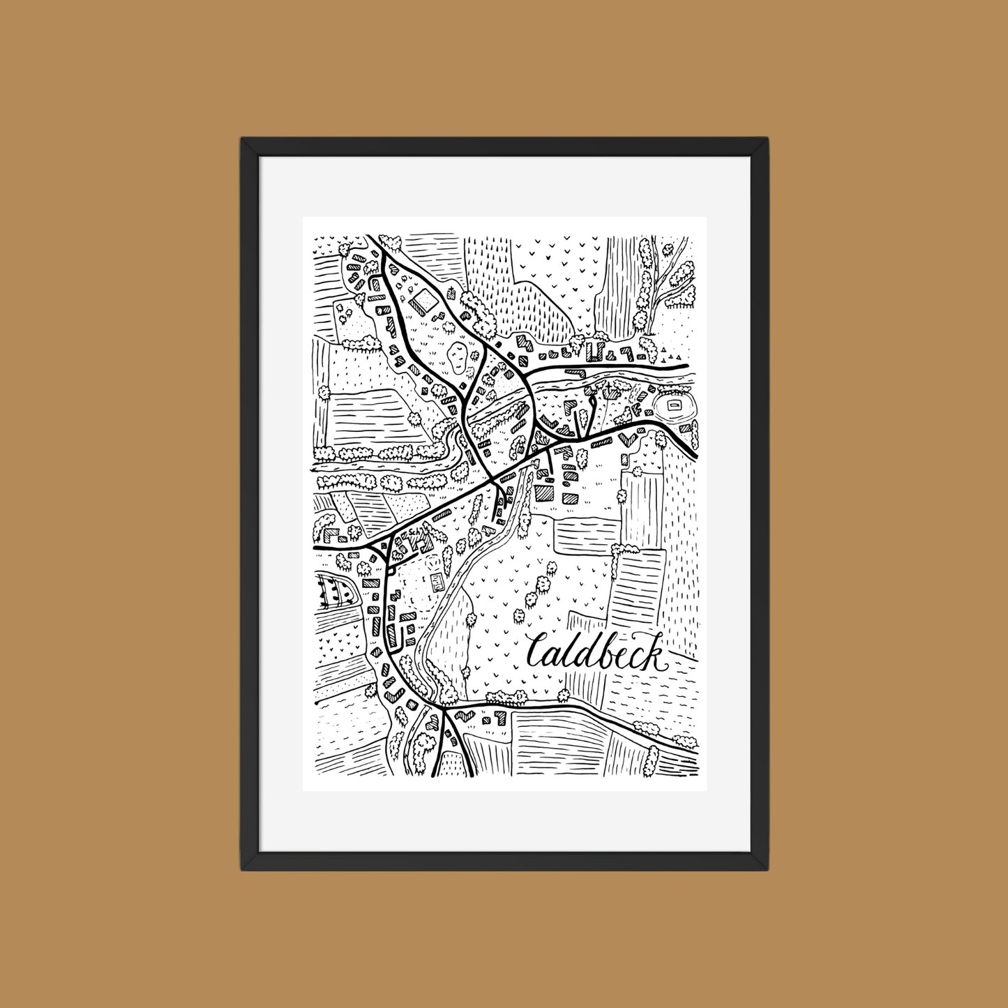 Caldbeck Map Print