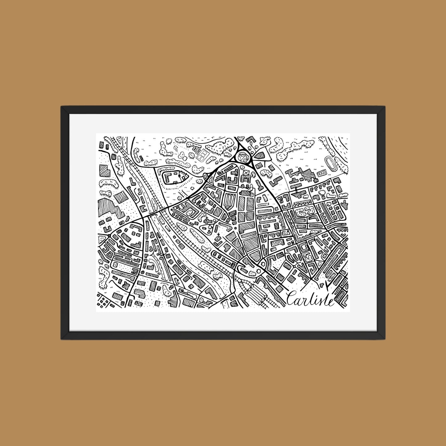 Carlisle Map Print