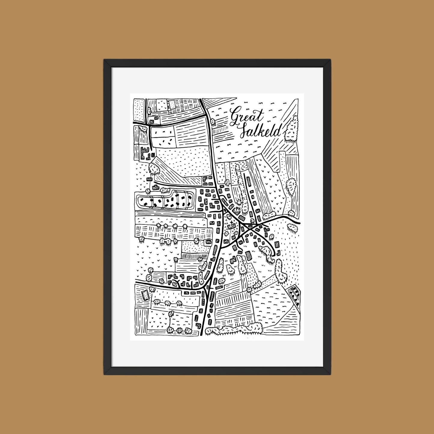 Great Salkeld Map Print