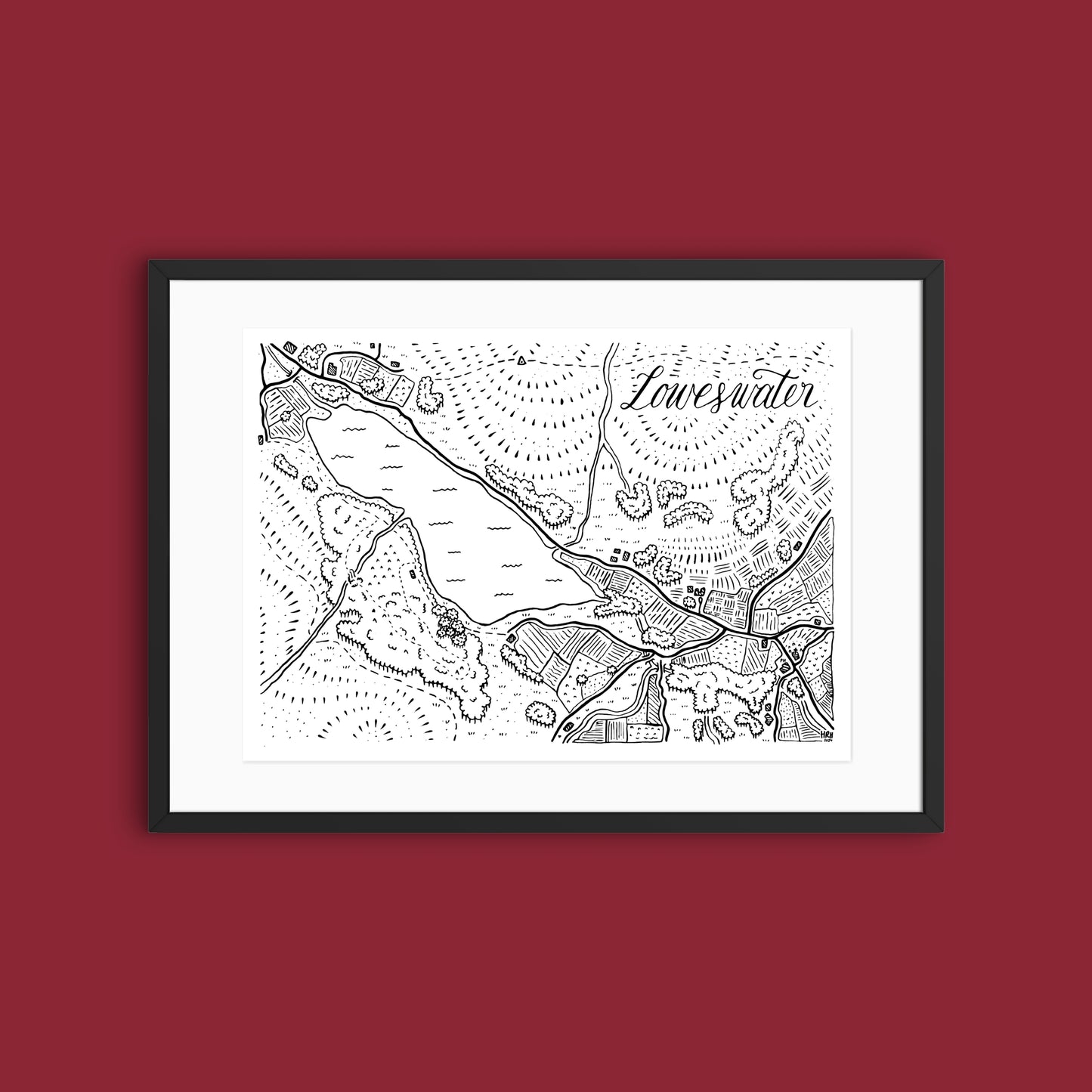 Loweswater Map Print