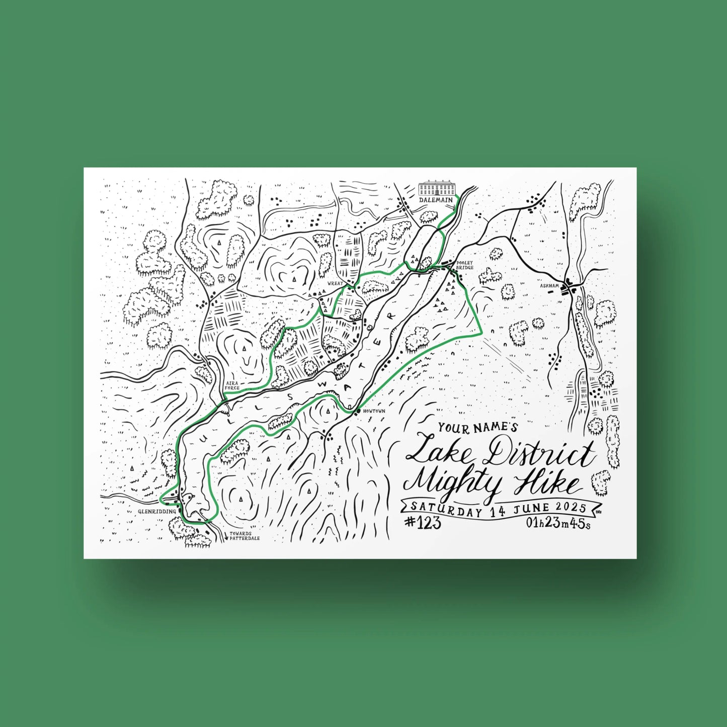 Lake District Mighty Hike 2025 Finisher Prints