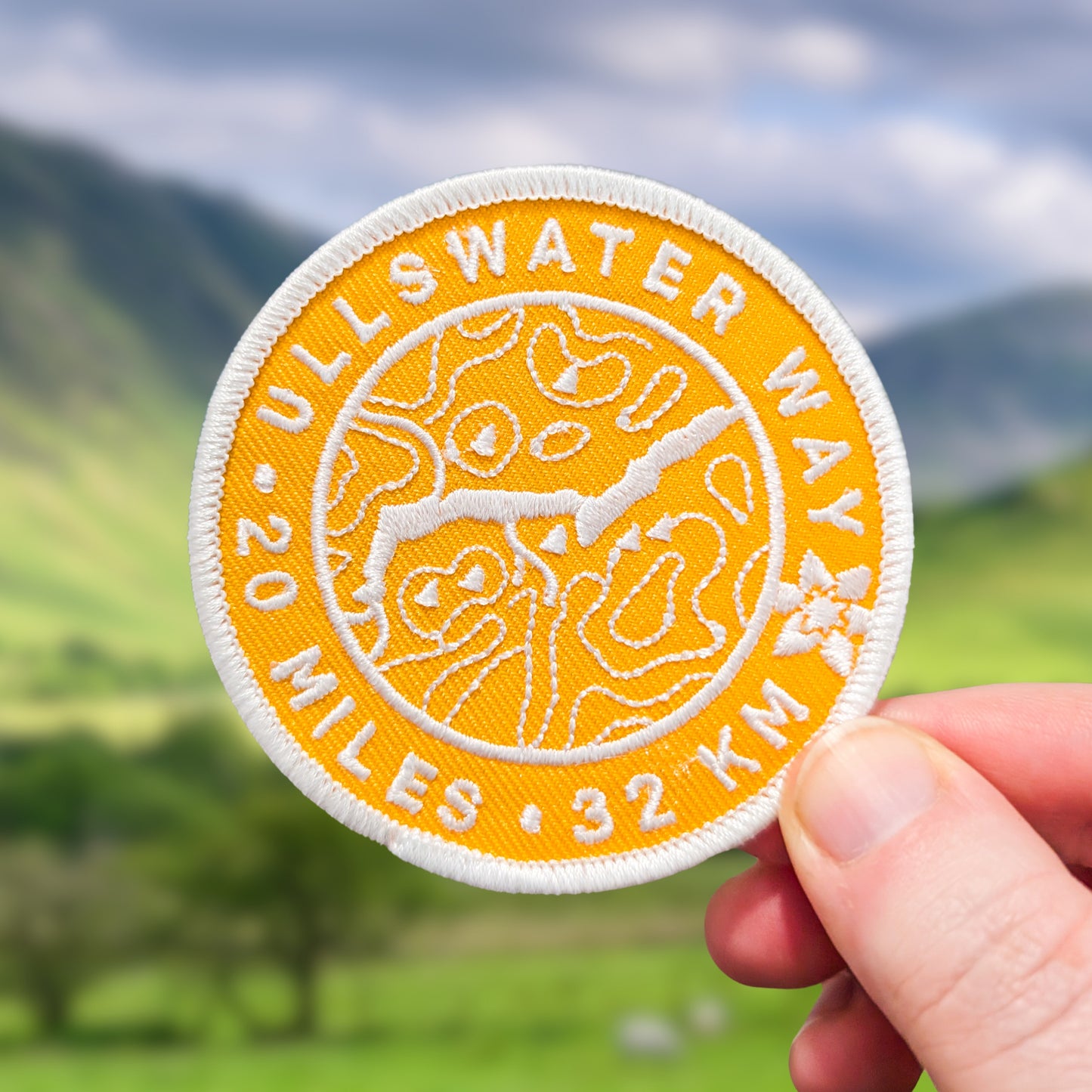 Ullswater Way Embroidered Patch