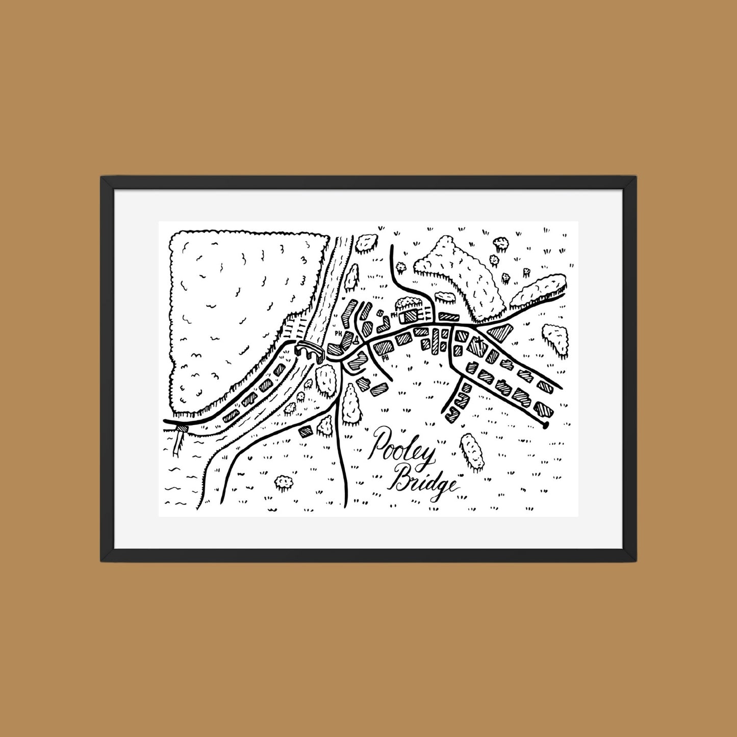 Pooley Bridge Map Print