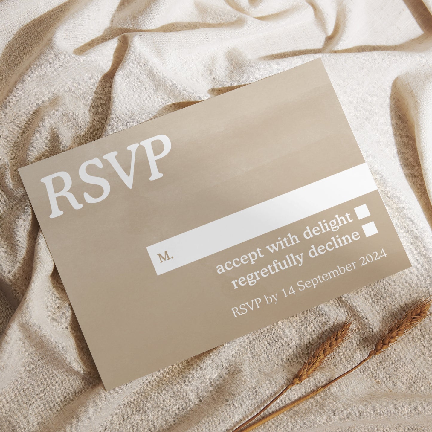 Autumn: RSVP Card