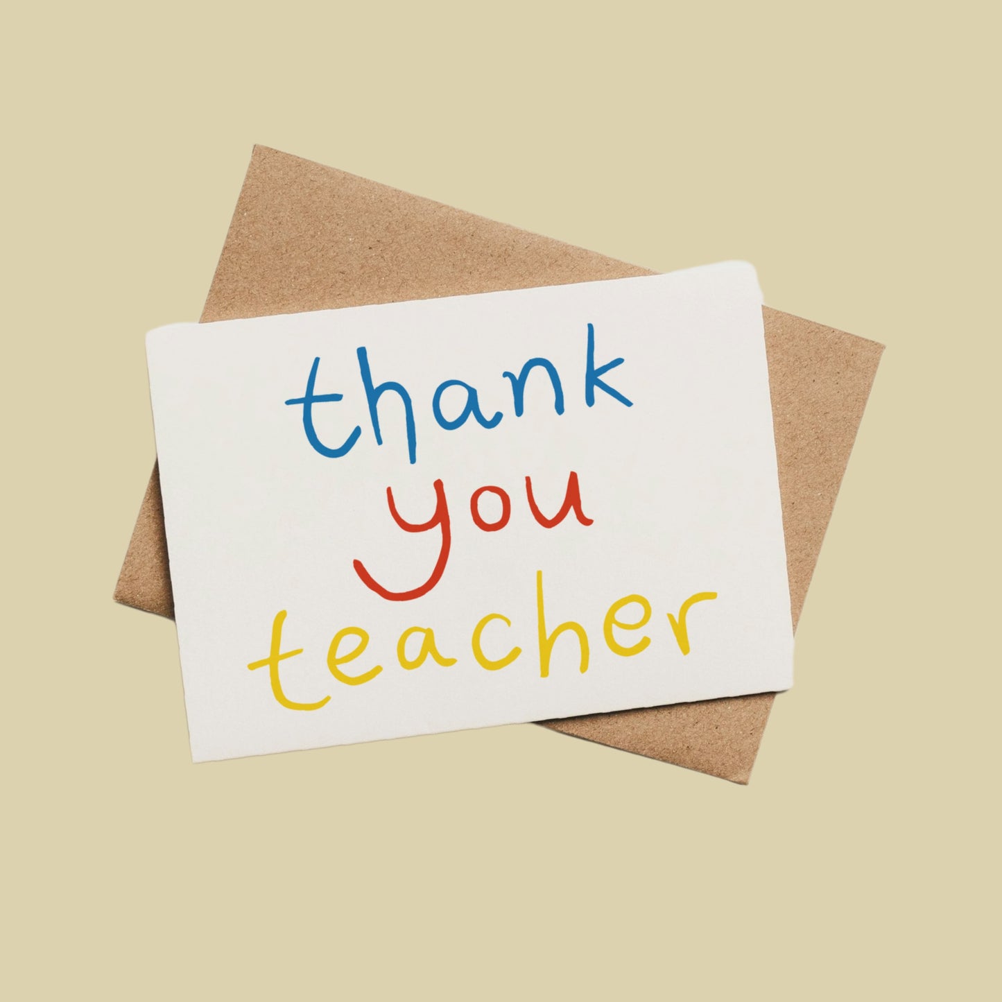 Thank You Teacher Greetings Card