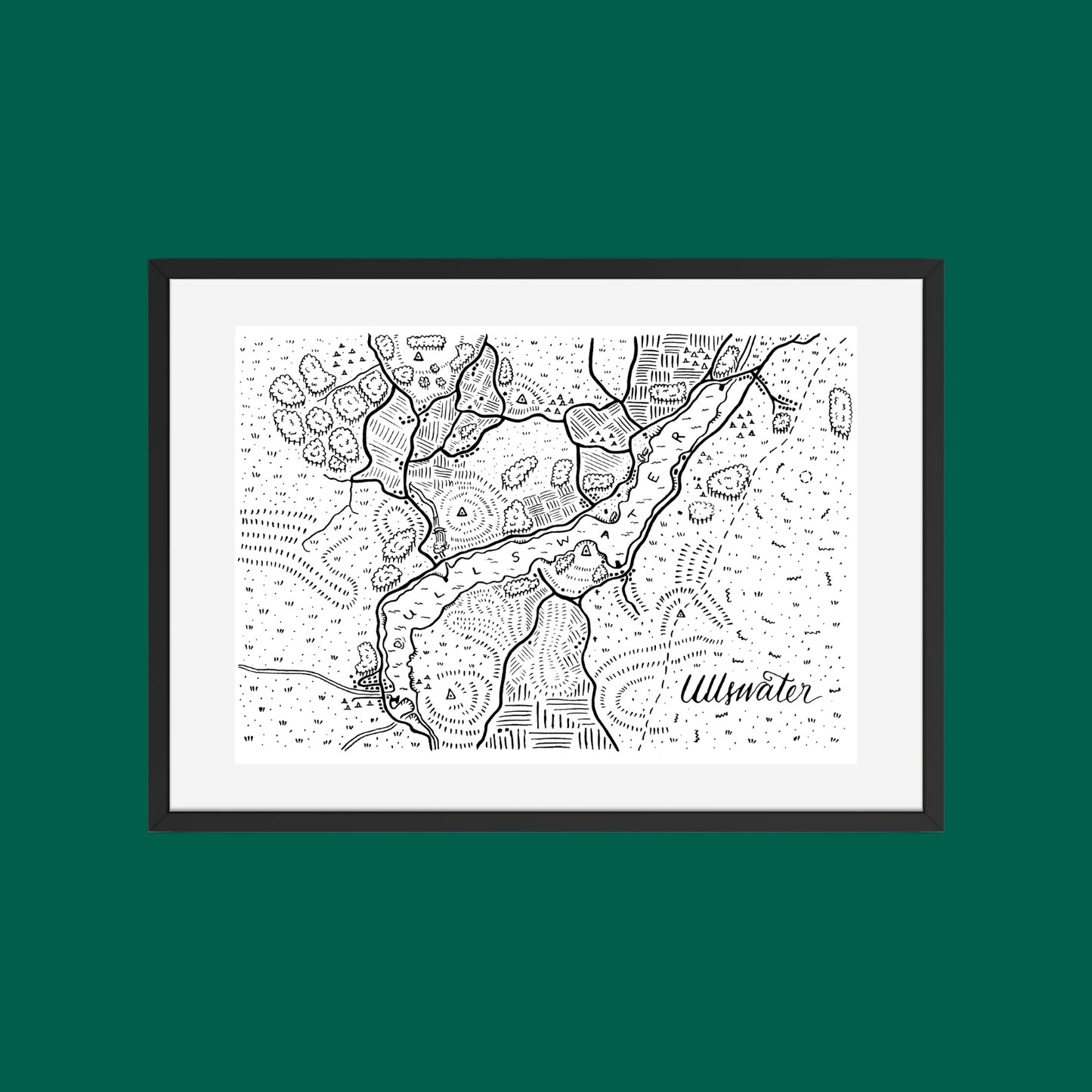 Ullswater Map Print