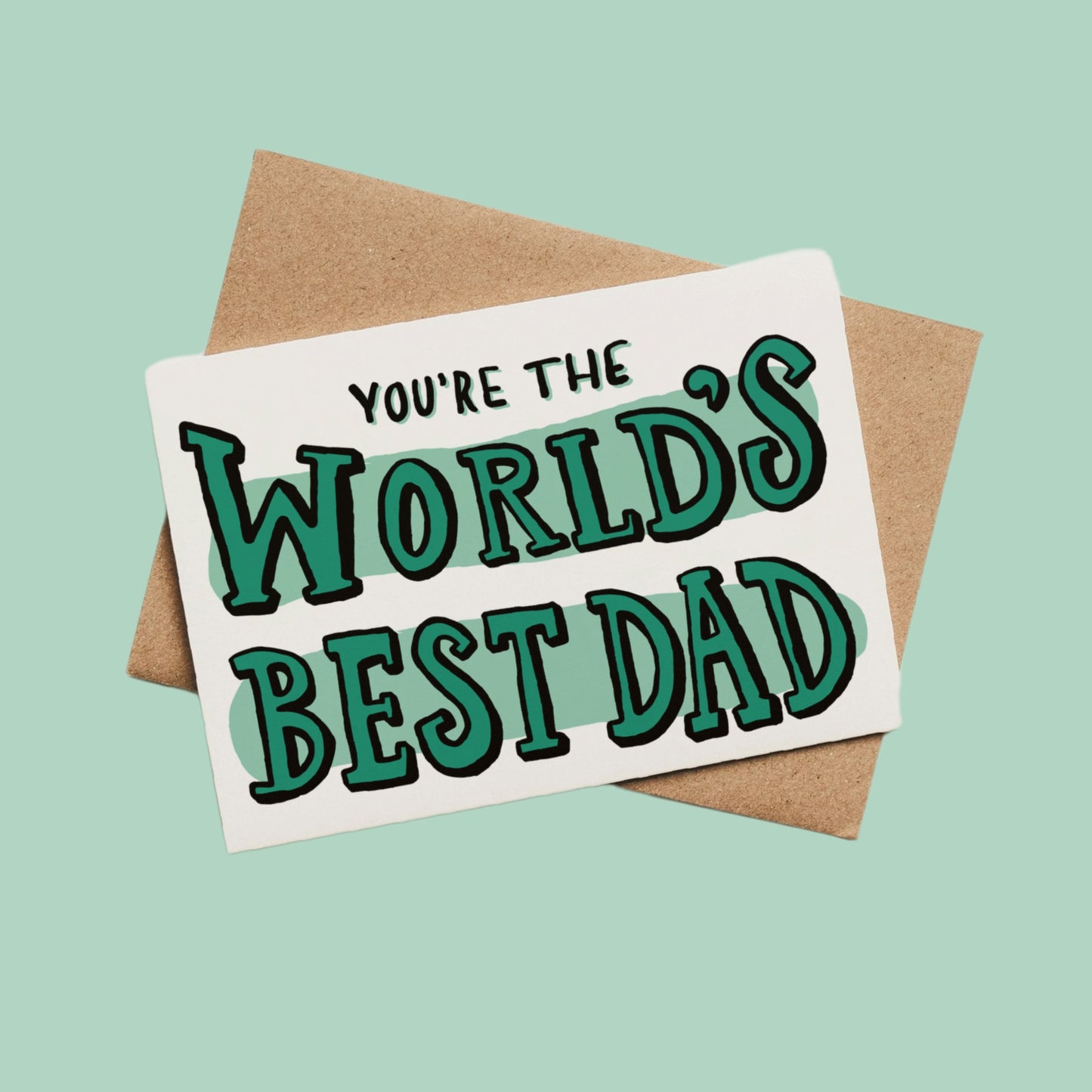 World's Best Dad Greetings Card