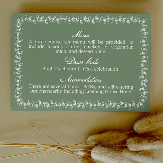 Leaf Green: Information Card