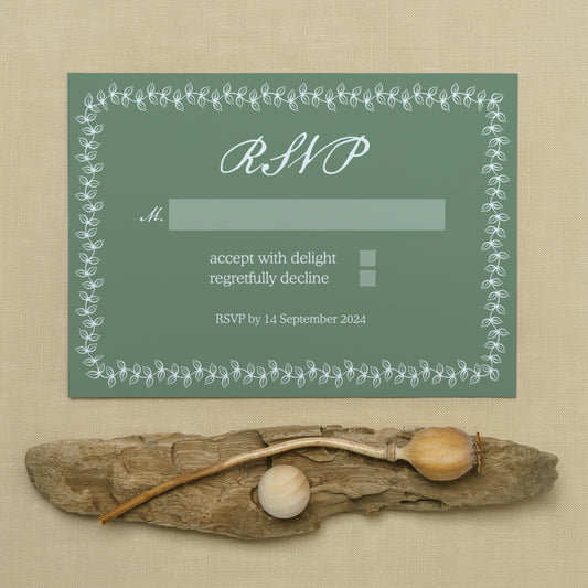Leaf Green: RSVP Card