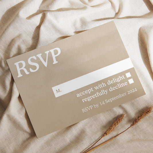 Autumn: RSVP Card
